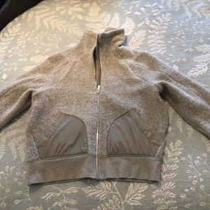 Lulu lemon grey fleece jacket